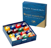 Aramith 2-1/4" Regulation Size Billiard Pool Balls, Complete 16 Ball Set Professional Quality (Super Pro)